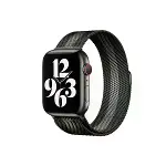 Apple Watch 38mm Metal Mıknatıslı Kordon - Siyah-beyaz-1