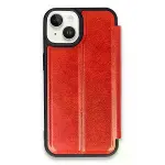 Apple iPhone 14 Kılıf Flip Cover - Kırmızı-3