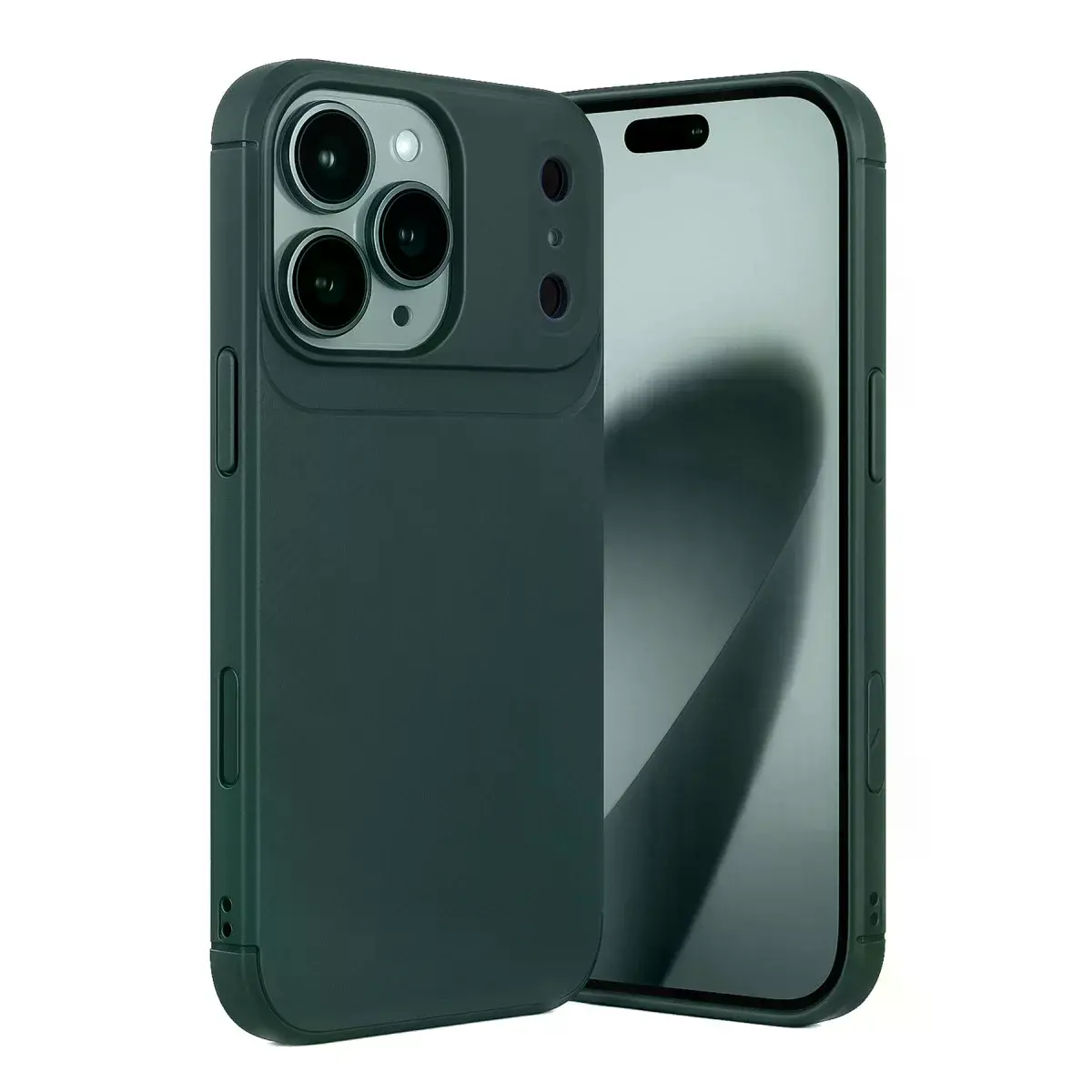 Apple İphone 17 Pro Auto Focus Karbon Kapak - Koyu Yeşil