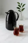1 Lt Akrilik Siyah Çay Termosu 12 Saat Sıcak 24 Saat Soğuk-2828-3