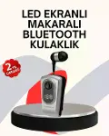 Profesyonel Bluetooth Kulaklık – Klipsli, Titreşimli, Dijital Göstergeli-4