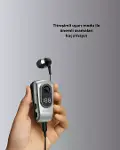 Profesyonel Bluetooth Kulaklık – Klipsli, Titreşimli, Dijital Göstergeli-1