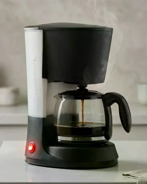 1.2 Litre Filtre Kahve Makinesi Damlama Emniyetli Cam Karaflı