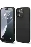 Apple iPhone 16 Pro Max Kılıf Nano içi Kadife Silikon - Siyah-1
