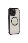 Apple iPhone 12 Pro Kılıf Prag Magneticsafe Kapak - Siyah-2