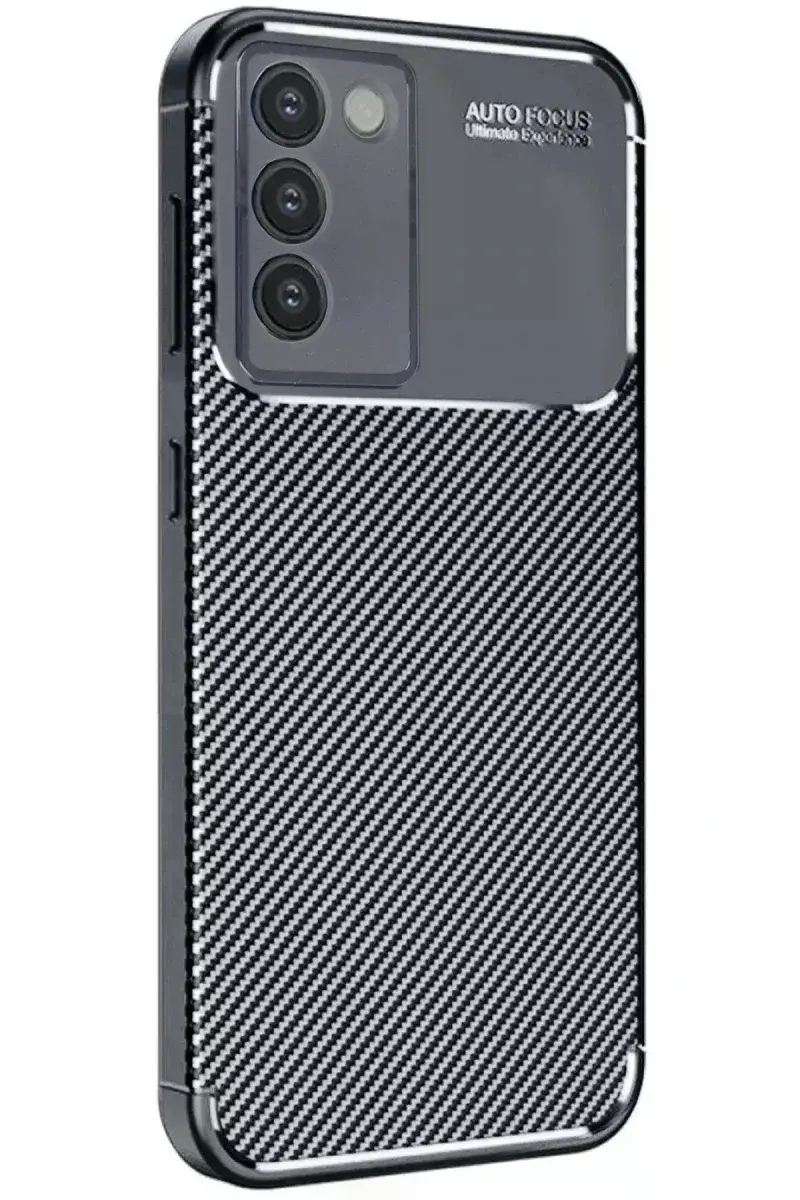 Vivo V30 Lite 4G Kılıf Auto Focus Karbon Kapak - Siyah
