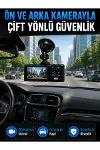 WiFi Çift Kameralı Araç İçi Kayıt Kamerası 1080P Full HD 170° Geniş Açılı Araç Kamerası-1