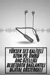 100 Saat Kablolu Boyun Askılı Dijital Göstergeli Bluetooth Kulaklık-1