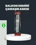 Balkon Deri Çamaşır Askısı Kare Derlere Uygun Dayanıklı Tasarım-1