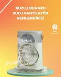 Mini Klima Fan | USB'li, 7 Renk Gece Işığı, 3'ü 1 Arada Fonksiyon-1