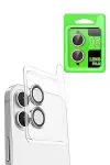 Apple iPhone 16 Raze Metal Kamera Lens - Beyaz-1