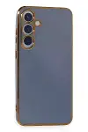 Samsung Galaxy S24 Kılıf Volet Silikon - Mavi-2
