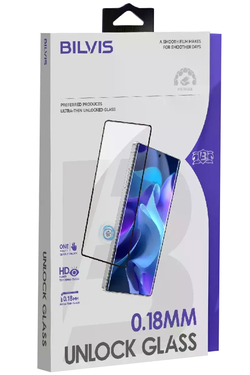 Samsung Galaxy S26 Plus Bilvis 0.18mm Unlock Glass Cam Ekran Koruyucu - Siyah