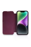 Apple iPhone 14 Pro Kılıf Dolpin Kapaklı - Derin Mor-1