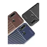 Huawei Y6p Kılıf Auto Focus Karbon Kapak - Siyah-3