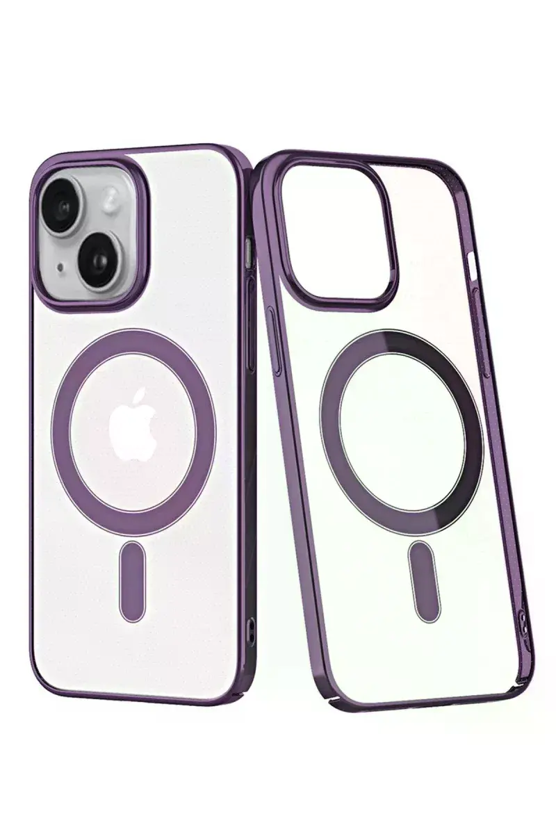 Apple iPhone 14 Plus Kılıf Element Magneticsafe Sert Kapak - Mor