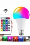 Ayarlanabilir Parlaklık RGB Led Ampul Beyaz Lamba Ve Renkli Ampul-4
