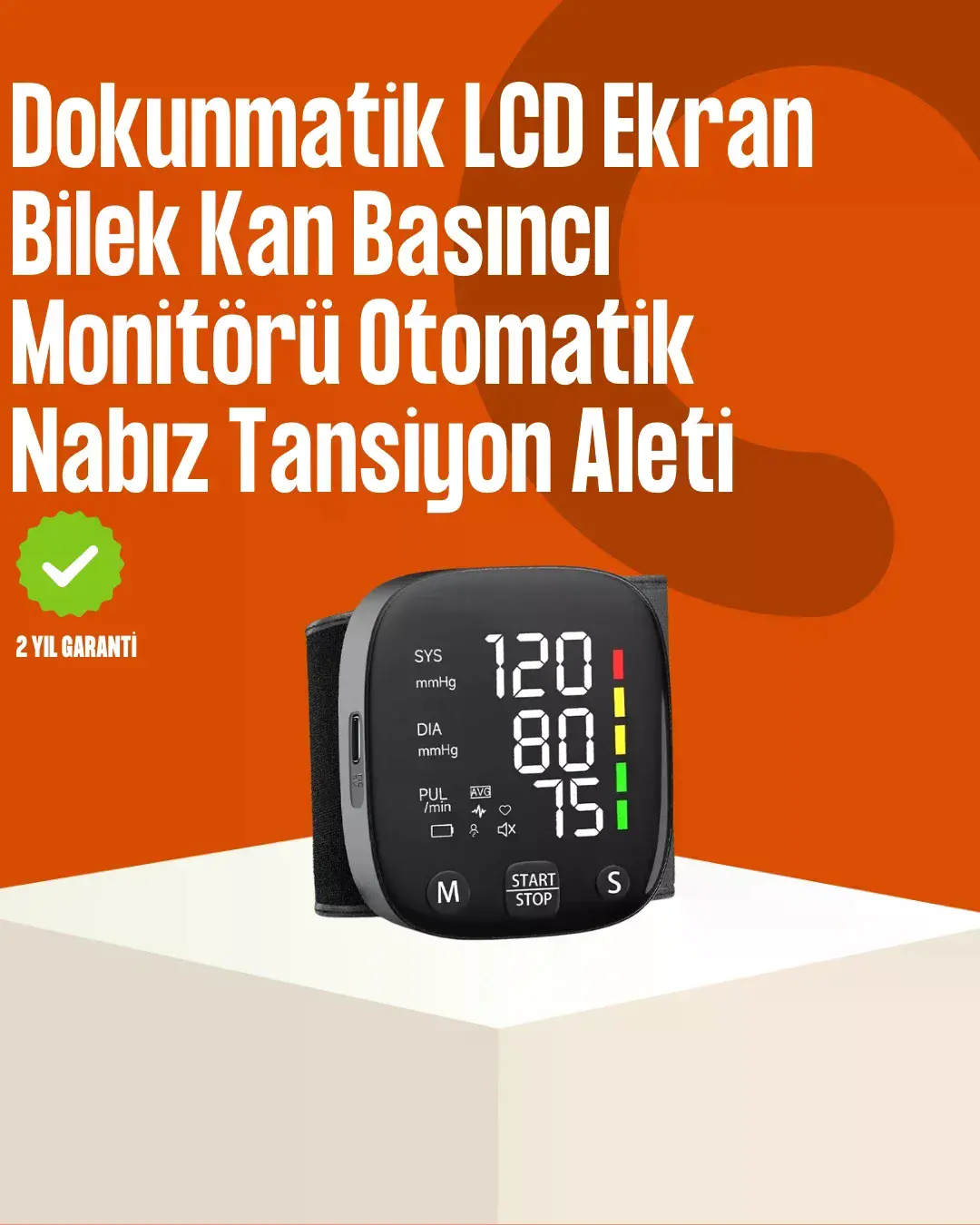 Renkli Risk Göstergeli Tansiyon Aleti