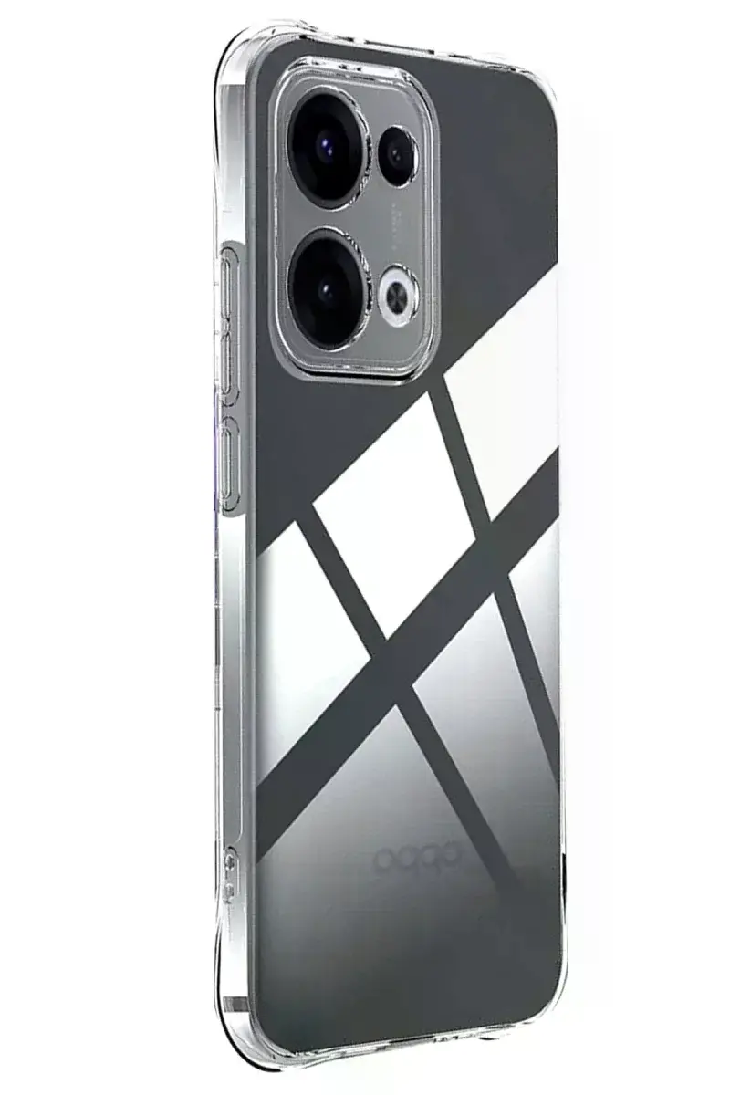 Oppo A6 Pro 4G Lüx Şeffaf Silikon - Şeffaf