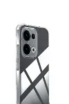 Oppo A6 Pro 4G Lüx Şeffaf Silikon - Şeffaf-2