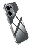 Oppo A6 Pro 4G Lüx Şeffaf Silikon - Şeffaf-3
