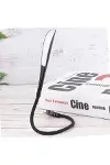 USB Girişli 14 Ledli 3 Kademeli Dokunmatik Masa/Kitap Okuma Lambası Ledi Siyah-5