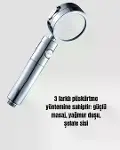 Kolay Montajlı 3 Modlu Yüksek Basınç Duş Başlığı-6