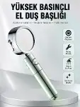 Kolay Montajlı 3 Modlu Yüksek Basınç Duş Başlığı-2