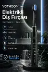 Şarjlı Diş Fırçası 15000 Vpm Titreşim Gücü, 500mah Batarya, 5 Tezlik Modu Siyah-3