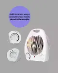 Fanlı Elektrikli Isıtıcı – 3 Kademeli Isı Ayarı ve Güvenli Kullanım-3