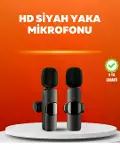 Çift krofonlu Kablosuz Kayıt Seti iPhone Uyumlu Mini Mikrofon-1