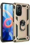 Xiao Red Note 12S Kılıf Sofya Yüzüklü Silikon Kapak - Gold-1