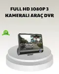 Araç DVR Kamerası 3’lü 170° Geniş Açılı Full HD ve Park Destekli-1