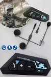 Kask Kulaklık Bluetooth Motosiklet Kulaklık Intercom Su Geçirmez-6