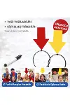 Kişiselleştirilebilir Ok İşaretli Mesaj Tacı (2’li Set Sarı-kırmızı)-1
