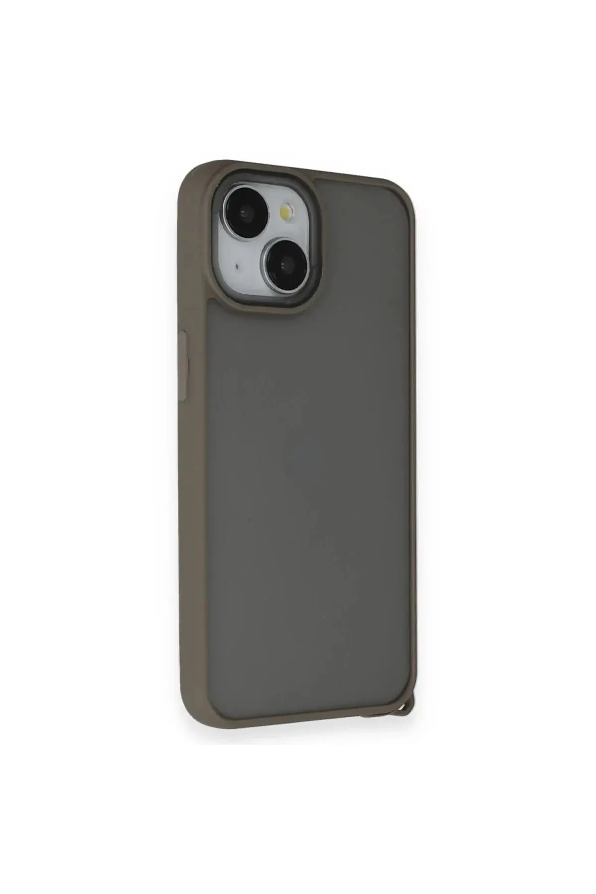 Apple iPhone 14 Kılıf Elegant Kapak - Titan Gri