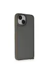 Apple iPhone 14 Kılıf Elegant Kapak - Titan Gri-1
