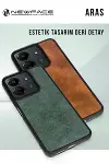 Xiao Red 13 4G Kılıf Aras Deri Kapak - Taba-5