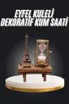 Eyfel Kuleli Kum Saati Dekoratif Hediyelik Eşya Retro Eyfel Kulesi-2