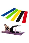 5li Egzersiz Direnç Bant Seti Pilates Crossfit Ekipmanları-1