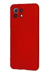 Xiao Mİ 11 Lite Kılıf Nano içi Kadife Silikon - Kırmızı-6