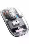Kablosuz Mouse Fare Şarjlı Bluetooth Wireless Çift Modlu Sessiz-4