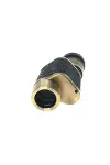 6x24 Baıgısh, Askeri Tarzi Pirinç Ve Deri Kaplamalı, Deri Çantalı Monocular Dürbün Sarı-3