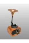 Kablosuz Retro Radyo Hoparlör 5W Güçlü Ses USB Hafıza Kart Destekli Yeni Nesil-3
