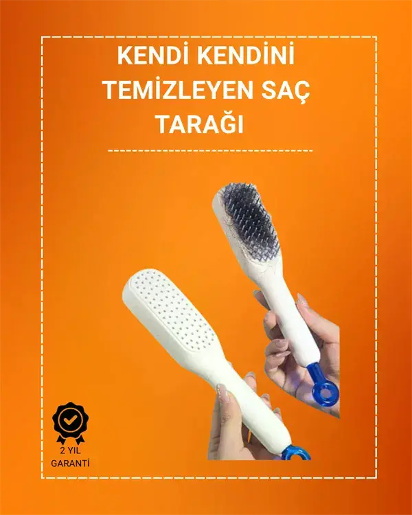 Kafa Derisi Masajlı Saç Tarağı – Kendini Tezleyen, Anti-Statik