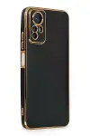 Xiao Red Note 12S Kılıf Volet Silikon - Siyah-2