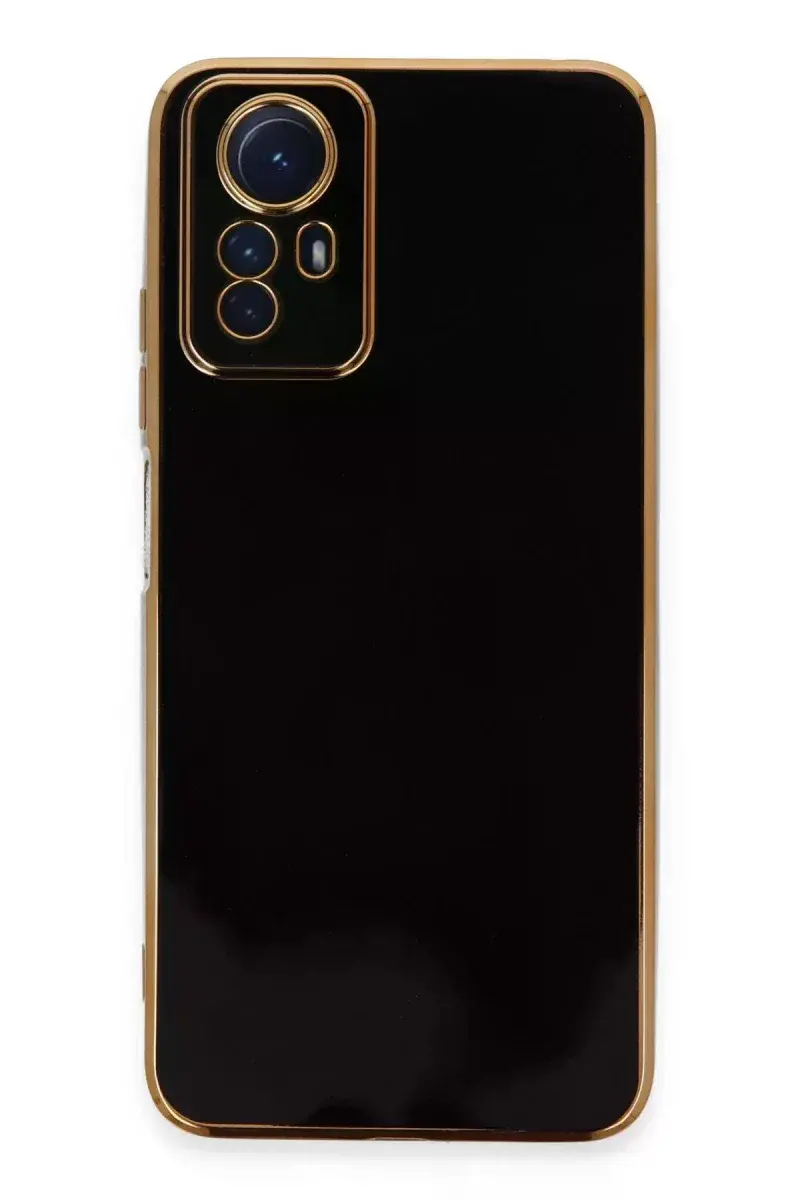 Xiao Red Note 12S Kılıf Volet Silikon - Siyah