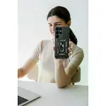 Samsung Galaxy S25 Ultra Kılıf Pars Lens Yüzüklü Silikon - Yeşil-3