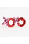 Kırmızı Renk Xoxo Yazılı Parti Gözlüğü 17x7 cm-2