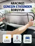 Metalize Reflektör Yüzeyli UV Koruyucu Araç Güneşliği – Serin ve Güvenli Sürüşler İçin-2